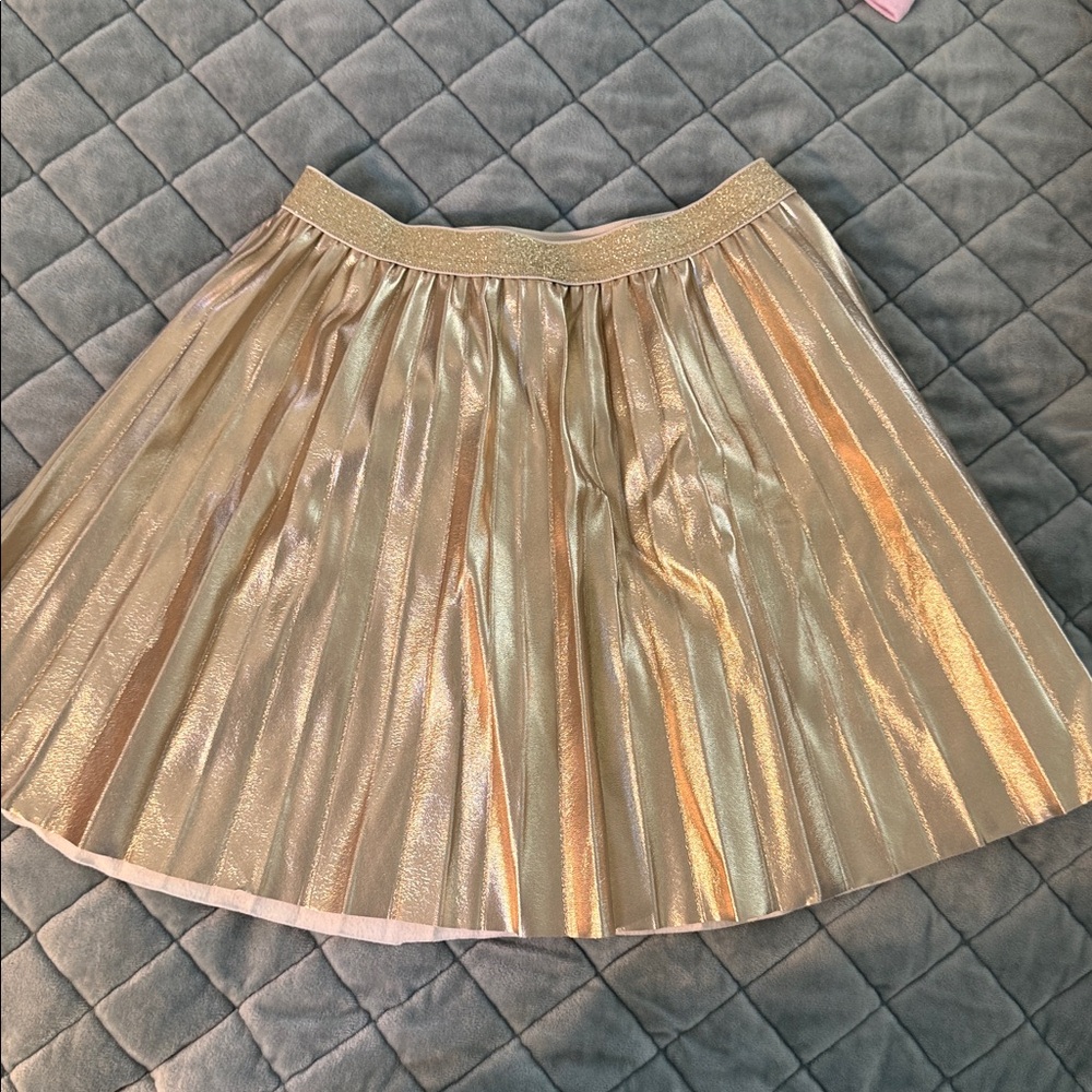 Crewcuts Gold Elastic Waistband Skirt
